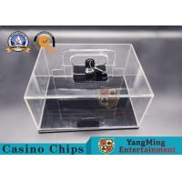 China Texas Hold 'em 400 - Yard Mobile Chip Lockable Cash Box Thickened Full Transparent Chip Box Spot Club Dedicated for sale