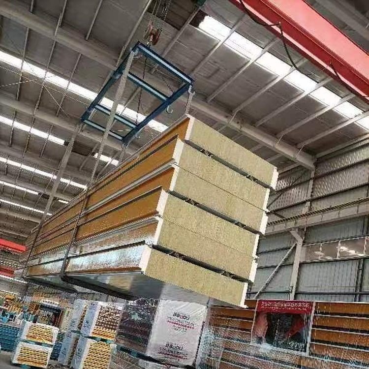 China Customized Length Rockwool Sandwich Panel 80mm factory