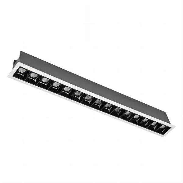 Quality Black Recessed LED Linear Spotlight 1100lm IP20 ETL Certified for sale
