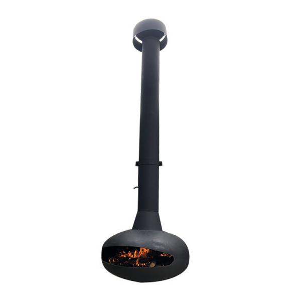 Quality Thickness 3mm Wood Burning Fire Pits ISO9001 Suspended Log Burner for sale