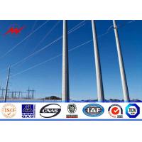 China Q345 butrial type electric power pole 2.75mm for 110kv power distribution power substation factory