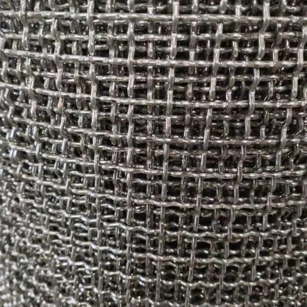 Quality Stock 15m Crimped Wire Mesh Stainless Steel / Copper / Aluminum Woven for sale