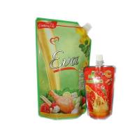 China Colorful Juice Reusable Adult Drink Pouches Compostable Spouted Liquid Stand Up Pouches factory