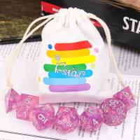 Quality Waterproof Resin RPG Dice Set Portable Manual Grinding Durable for sale