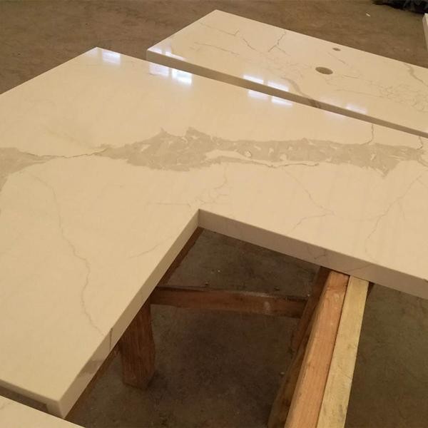 Quality CORDIAL High Scratch Resistance White Quartz Countertops For Kitchens for sale