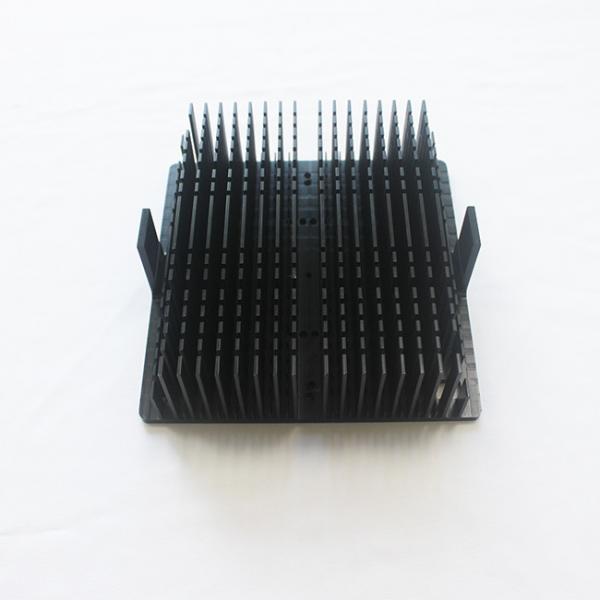 Quality Skived Fin Durable Black Anodized Heat Sink For CNC Machine High Power for sale