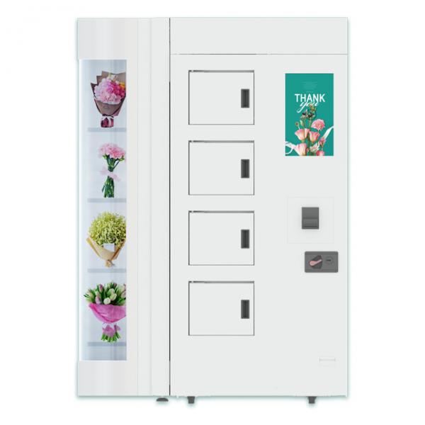 Quality Lcd 19 Inch Maternity Clinics Transparent Shelf Flower Vending Machine for sale