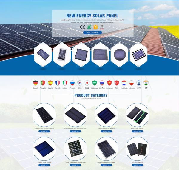 ZW-7676-2V High Quality Poly Epoxy Sealed Solar Panel 2V Renew Solar Battery Charger 0.4W