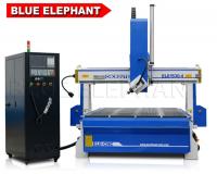 China ELE 1530 wood 4 axis cnc router carving machinery with YASKAWA Motor and driver from Japan for EPS foam, mould factory