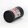 China Fashional Black Cylindrical Paper Can Packaging for Underwear and T-shirt factory