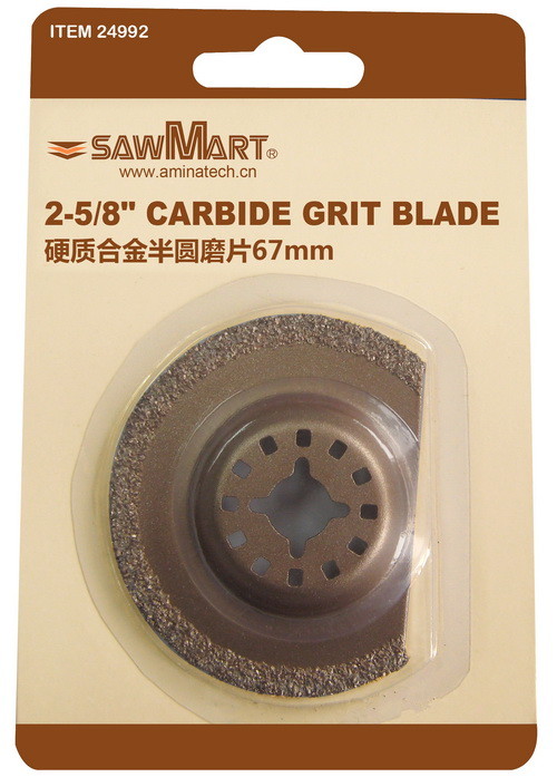 China 2-5/8 in. Carbide Grit Oscillating  Multi-Tool Half-Moon Blade for sale