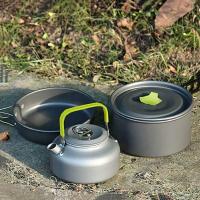 Quality Camping Outdoor Cookware Sets Portable Folding Teapot Set for sale
