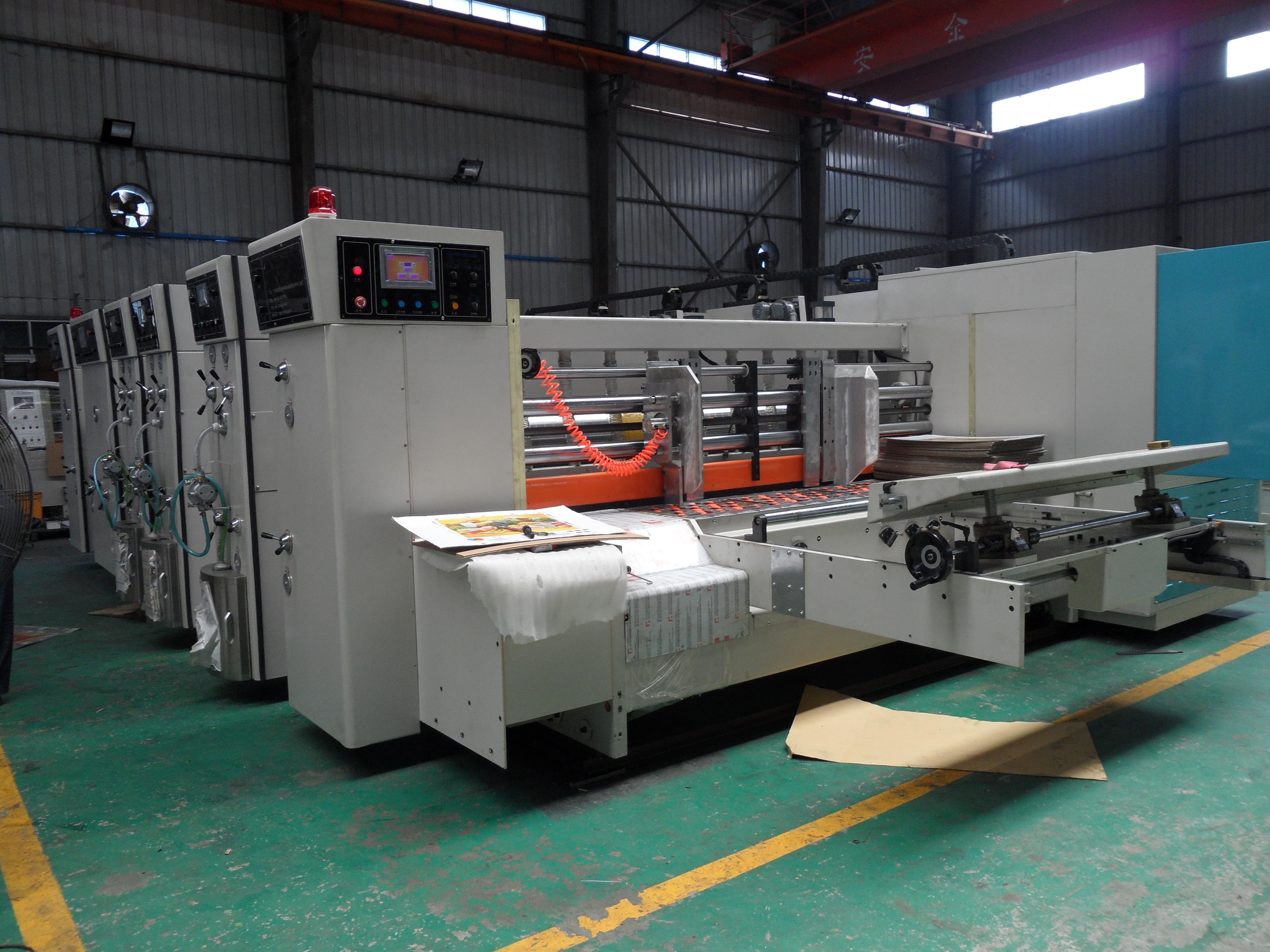 China Carton Box Flexo Printing Slotting Die Cutting Machine 180 Sheet/min For Pizza Box Making for sale