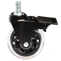 China 75mm Clear Casters office chair wheels for sale