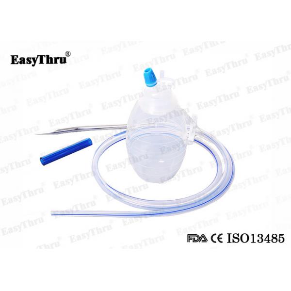 Quality Transparent Silicone Disposable Urine Bag , Vacuum Closed Wound Drainage System for sale