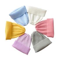 China Autumn Winter Custom Logo Baby Beanie Hat Rib Fashion Fitted Knitting Baby Hat factory