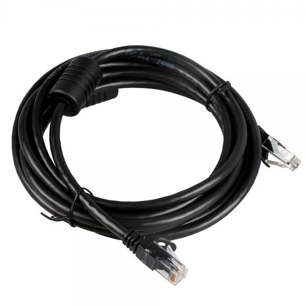 Quality 24AWG Black Ethernet Cable Cat 6 , RJ45 Connector 100 Ft Ethernet Cord for sale