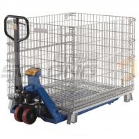 China Collapsible Logistic Wire Container Storage Cages , Wire Mesh Storage Cages factory