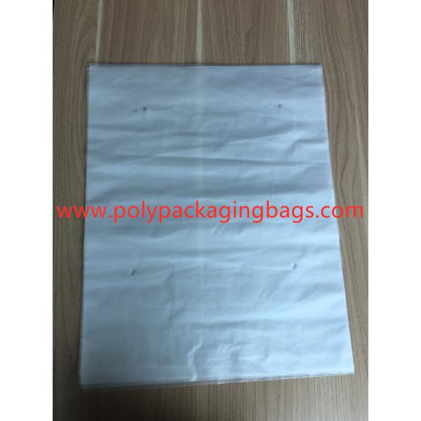 Quality 3 Sides Sealed Packaging Poly Bags Environmental Protection White Transparent Degradable Material for sale