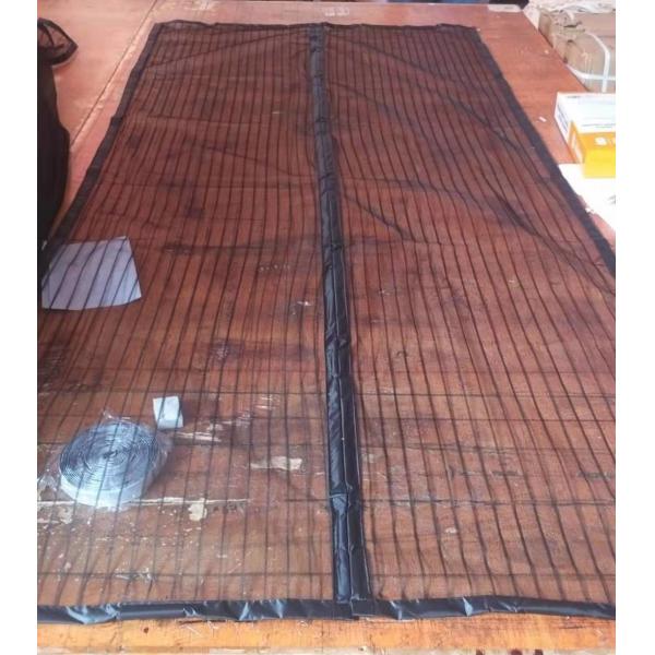 Quality Black magnetic mesh screen door Curtain Easy Fixed DIY mosquito mesh door for sale