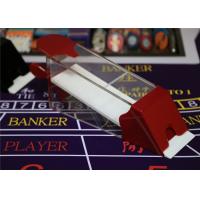Quality Magic Red Baccarat Dealing 8 Decks Poker Shoe Cheating Devices With HD Camera for sale