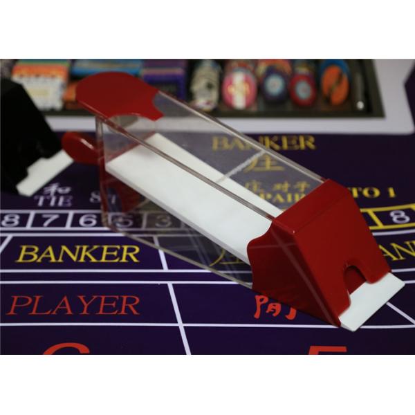 Quality Magic Red Baccarat Dealing 8 Decks Poker Shoe Cheating Devices With HD Camera for sale