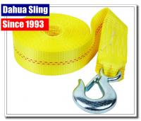 China Heavy Duty Boat Winch Strap With Safety Hook , Nylon Winch Strap Replacement factory