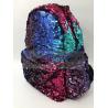 China Women Polyester Laptop Bag Dazzling Sequin Backpack With Sequin Material factory