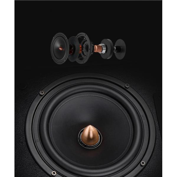 Quality Brown Color Passive Bookshelf Speakers With 6.5 Inch Woofer OEM for sale