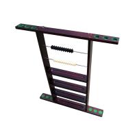 China Billiard Cue Rack Wall Mount , 6 Pool Cue Wall Holder Wall Rack With Clips factory