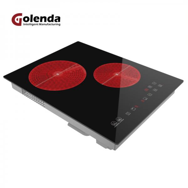 Quality Ceramic Plate Infrared Induction Cooker Double Burner Touch Screen for sale