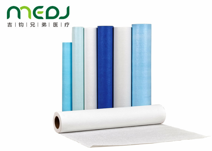 China Smooth Medical Bed Paper Rolls Dustproof Waterproof 60cmX100m For Hospital factory