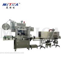 China Automatic Bottle And Can Film Sleeve Shrink Labeling Machine With Steam Shrink Tunnel Bottle Labeling Machine factory