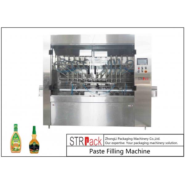 Quality Automatic Paste Filling Machine For Condiment , 350G Piston Salad Dressing Filling Machine for sale
