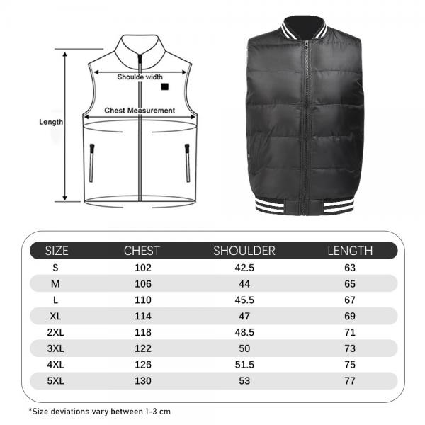 Quality 5 Heating Zones Outdoor Heated Vest 5V Rechargeable Heated Waistcoat for sale