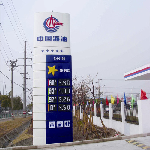 Quality Reflective 8.888 Digital 7 Segment Display Price Board For Gas Station for sale