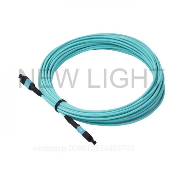 Quality 3.2 Mm Round MPO MTP Cable , LSZH Jacketed MPO / MTP Connector Interface Patch Cord for sale