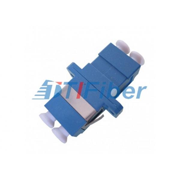 Quality Telecom Blue Color Duplex LC Fiber Optic Adapter Ceramic Sleeve for sale