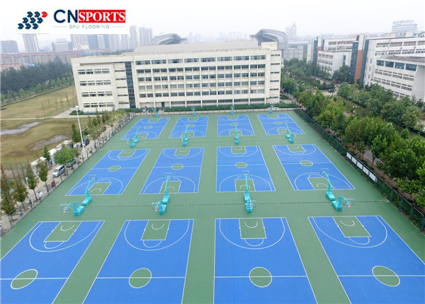 Quality 5mm Middle School Basketball Court Waterproof Wear Resistance for sale