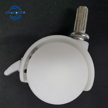 Quality Customized White Neoprene Threaded Stem Furniture Casters Wheel for sale