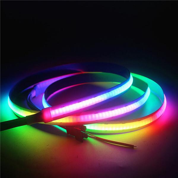 Quality RGB Cob Smart LED Mood Light Strip No Dots Full Color Light Strip 630LEDs/M for sale