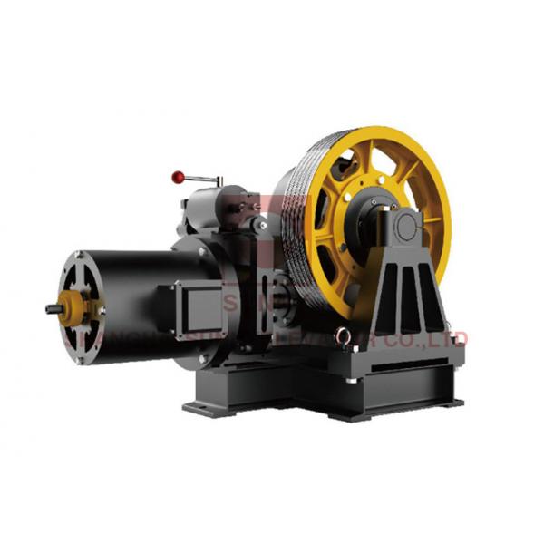 Quality Diameter 610mm With Three Phase Elevator Geared Traction Machine Elevator Parts for sale