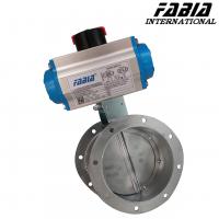 Quality 3" 4" 6 Inch Pneumatic Stainless Steel Flanged Butterfly Valve for sale