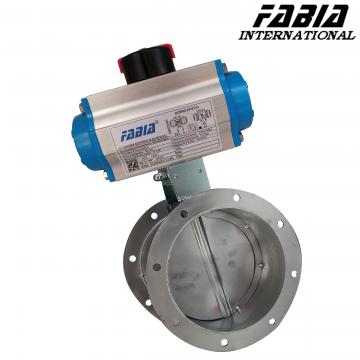 Quality 3" 4" 6 Inch Pneumatic Stainless Steel Flanged Butterfly Valve for sale