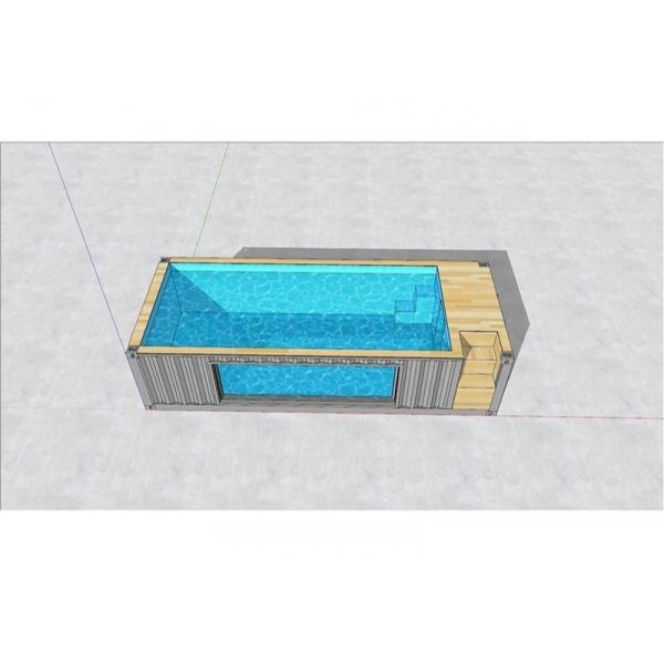Quality 20GP Step By Step Window Pump Swimming Pool Shipping Container for sale