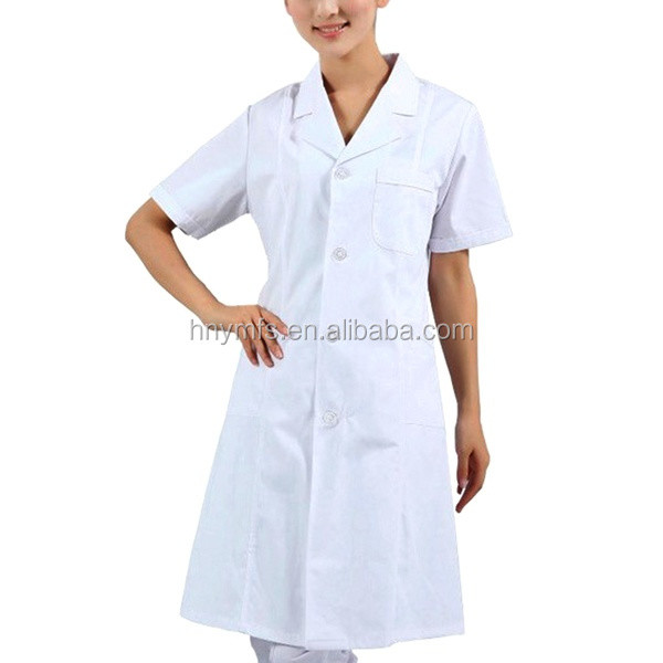 Quality 100% Cotton Unisex OEM Hospital Medical Lab Coat Custom Sizes for sale