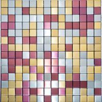 Quality Metal Mosaic Backsplash Wall Tile Stainless Steel Brushed Mesh for sale