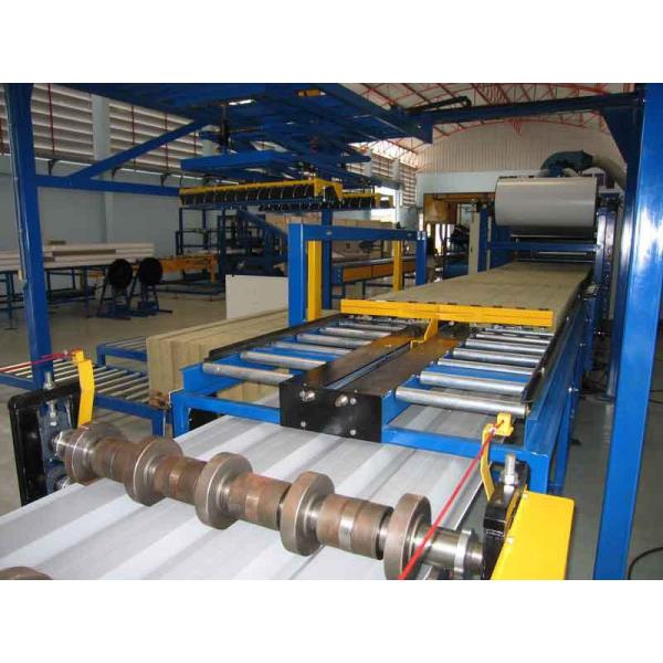 Quality Laminating Roll Forming Rock Wool Sandwich Panel Line for sale