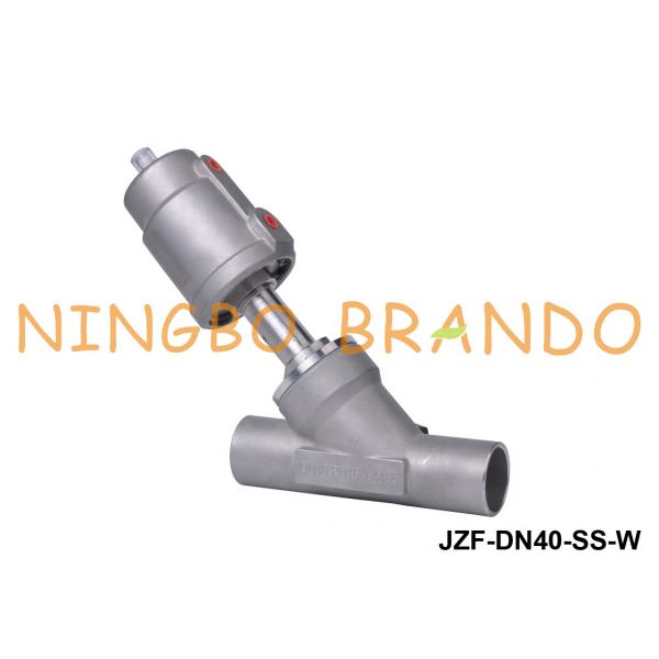 Quality 1 1/2 Inch Welded Pneumatic Actuated Angle Seat Valve DN40 for sale