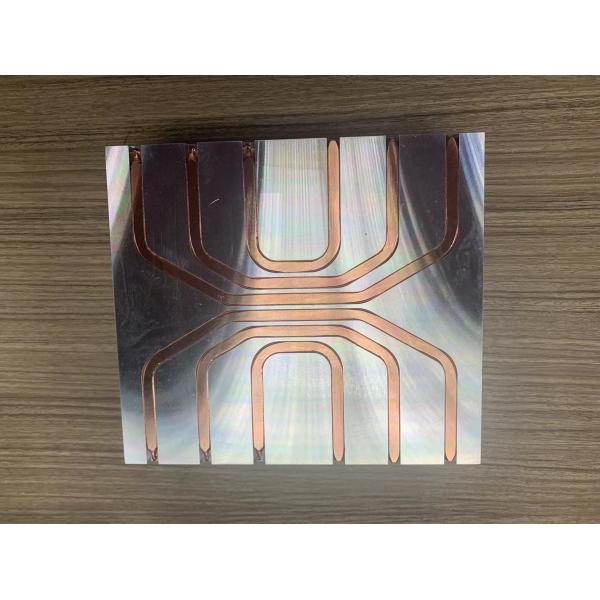 Quality Copper Pipes Bonded Fin Heat Sink Aluminum Skiving Burried OEM For Locomotives for sale